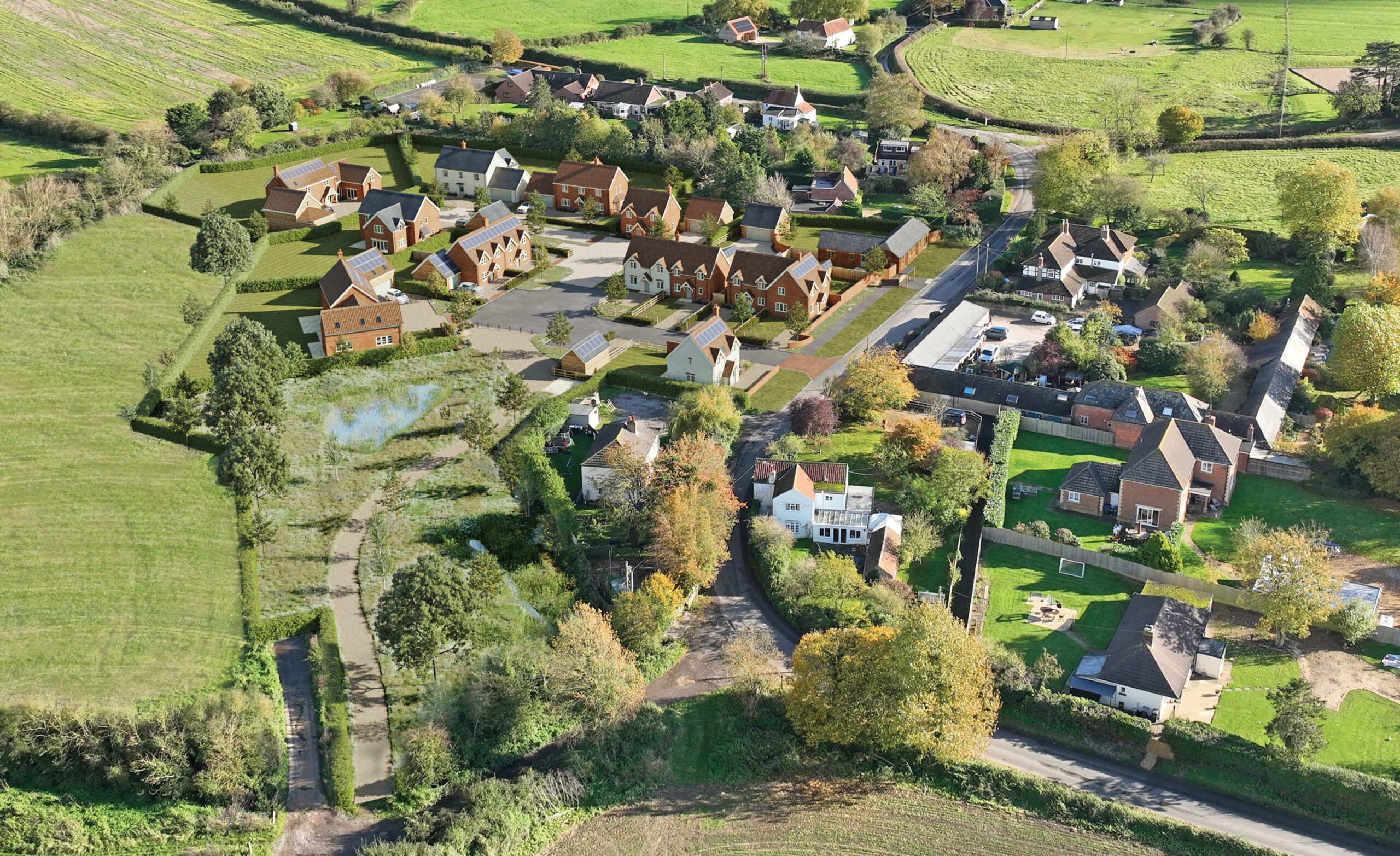 A view of Poulshot from above